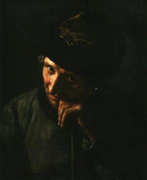 The Coachman Leaning On A Whip Handle Artwork by Vasily Tropinin