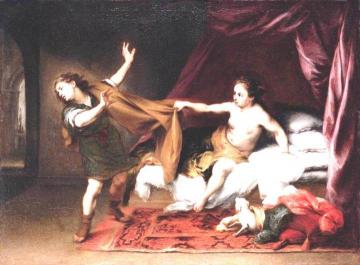 Joseph and Potiphar's Wife Artwork by Bartolomé Esteban Murillo