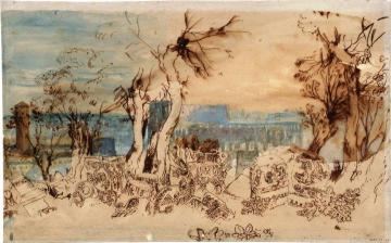 Rome, View of the Colosseum from the Palatine Hill Artwork by Joseph Mallord William Turner