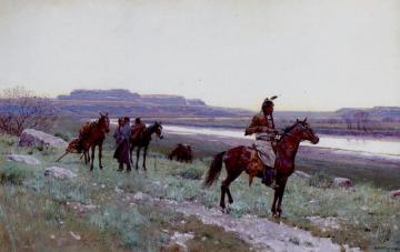 On The Move Artwork by Henry F. Farny