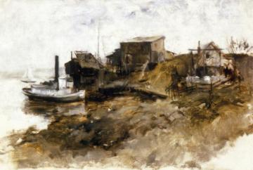 Harbor View Artwork by John Twachtman