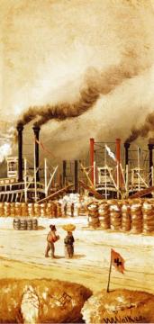 New Orleans Levee Scene Artwork by William Aiken Walker