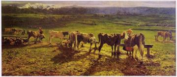 Alla Stanga Artwork by Giovanni Segantini