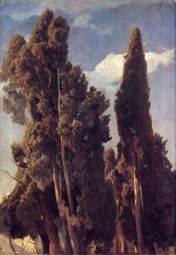 Cypresses Artwork by Johann Wilhelm Schirmer