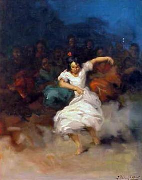 Bailaora gitana Artwork by Francisco Rodriguez Sanchez Clement