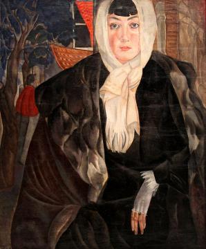 Portrait of a Woman Artwork by Boris Grigoriev