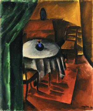 Red Interior Artwork by Henri Hayden