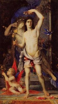 Young Man And Death Artwork by Gustave Moreau