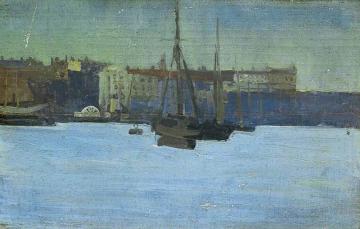 Dieppe Harbour, France Artwork by Walter Richard Sickert
