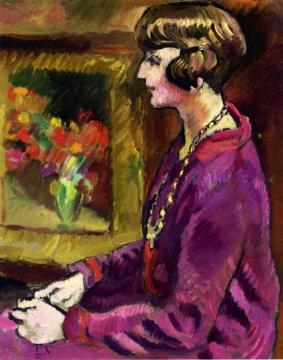 Woman With Necklace Artwork by Louis Valtat