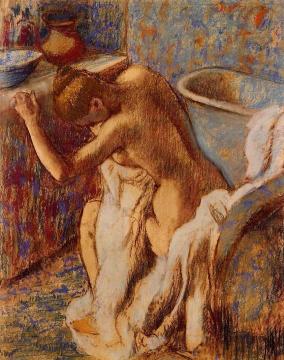 Woman Drying Herself Artwork by Edgar Degas