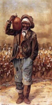 Negro Man With Jug On Shoulder Artwork by William Aiken Walker