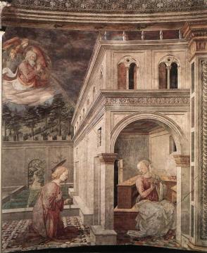 Annunciation Artwork by Fra Filippo Lippi