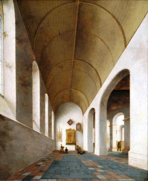 St Antoniuskapel in the St Janskerk, Utrecht Artwork by Peter Saenredam