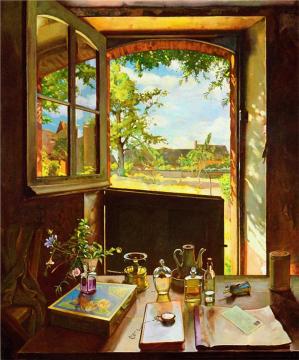 The Open Window Artwork by Konstantin Somov