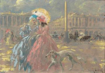 Place De La Concorde Artwork by Louis Icart