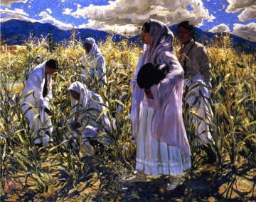 Indian Corn - Taos Artwork by Walter Ufer