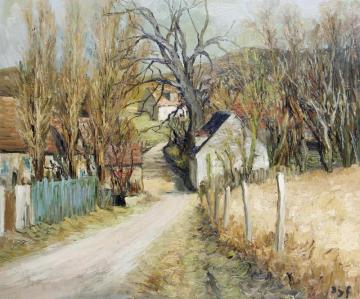 Winter Landscape Artwork by Marcel Dyf