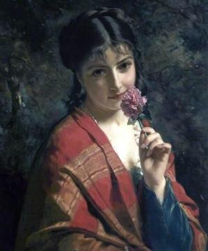 A Rose Artwork by Henri-guillaume Schlesinger