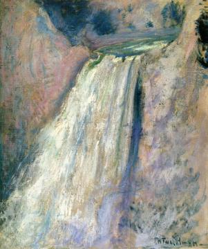 Waterfall, Yellowstone Artwork by John Twachtman