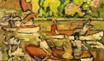 Boats In The Bois De Boulogne Artwork by Louis Valtat