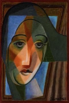Harlequin's Head Artwork by Juan Gris