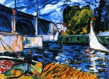 The Bridge At Chatou Artwork by Maurice De Vlaminck