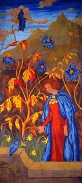 Woman and Blue Bird Artwork by Paul Ranson