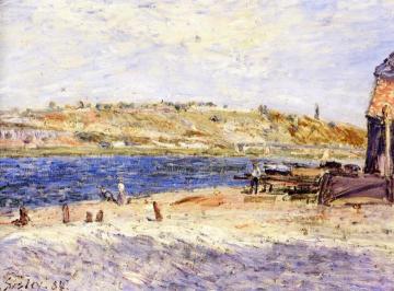 Riverbanks at Saint-Mammes Artwork by Alfred Sisley