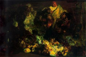 Poultry Seller Artwork by Hermen Anglada Camarasa