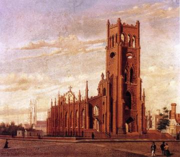 St. Finebar's Church, Broad Street, Charleston Artwork by William Aiken Walker
