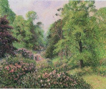 The Rhododendrons at Kew Artwork by Camille Pissarro