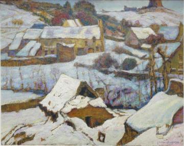 Le Village De Murols Artwork by Victor Charreton