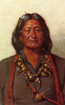 Chief Two Moons Artwork by Joseph Henry Sharp