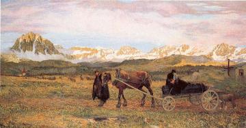 Il ritorno al paese natio Artwork by Giovanni Segantini
