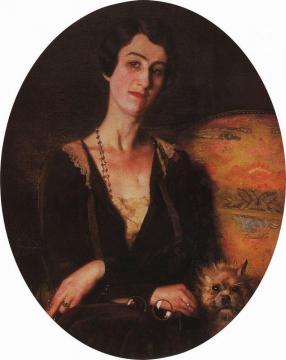 Portrait of E. Pits-Bilibina Artwork by Konstantin Somov