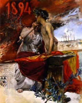 Poster for the Agro-Indistrial Exposition of 1894 Artwork by Joaquin Sorolla y Bastida