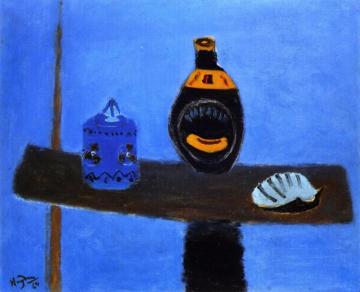 Still Life In Blue Artwork by Henri Hayden