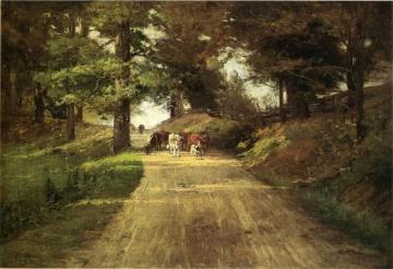 An Indiana Road Artwork by Theodore Clement Steele