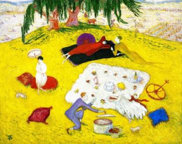 Picnic At Bedford Hills Artwork by Florine Stettheimer