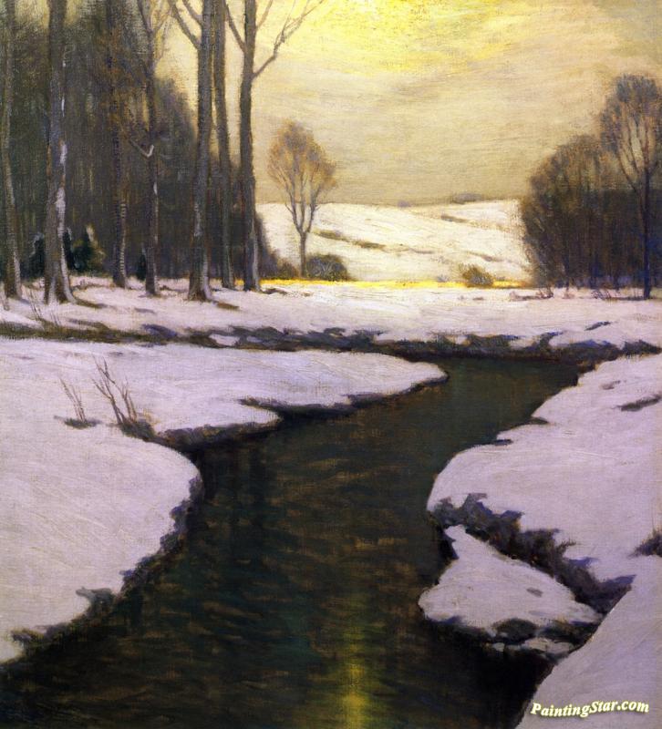 Melting Snow Artwork by Charles Warren Eaton