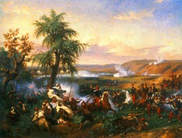 The Battle Of Habra, Algeria, In December 1835 Between Emir Abd El Kadar And The Duke Of Orleans Artwork by Horace Vernet
