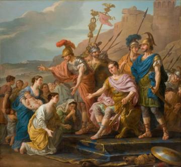 Coriolan's Family Imploring Him Not To Besiege Rome Artwork by Joseph Marie Vien