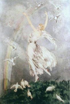Rainbow Artwork by Louis Icart