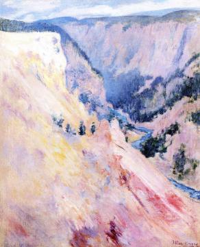 Yellowstone Park Artwork by John Twachtman