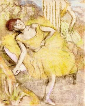 Dancer Resting Artwork by Edgar Degas