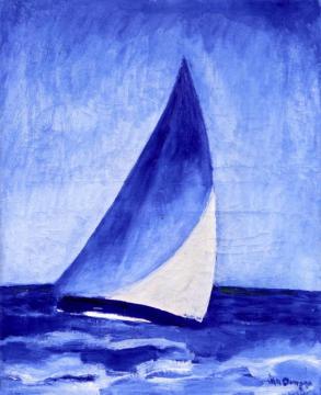 The Blue Sail Artwork by Kees Van Dongen
