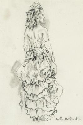 The Dancer Artwork by Sir William Russell Flint