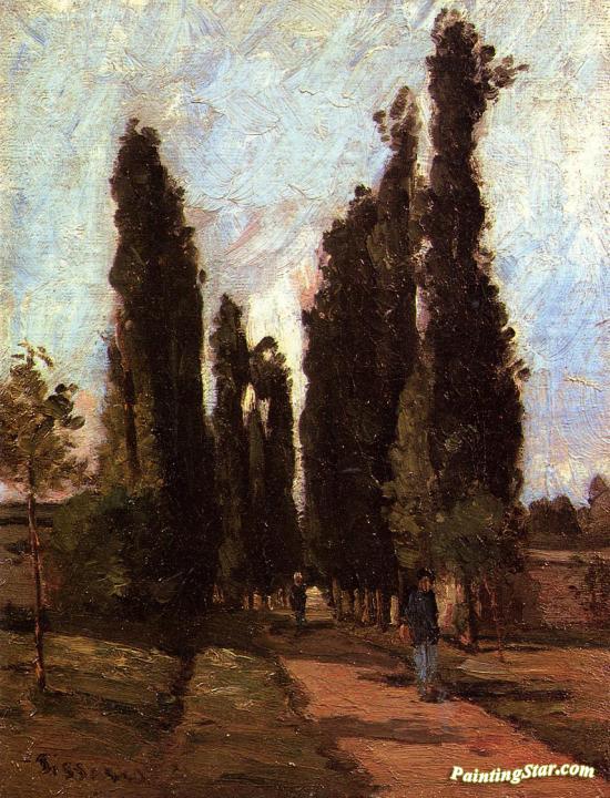 The Road Artwork by Camille Pissarro