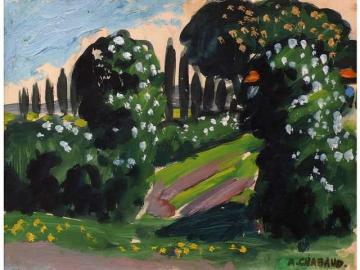 Landscape with Trees and Flowers Artwork by Auguste Chabaud